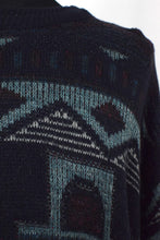 Load image into Gallery viewer, Navy Knitted Jumper