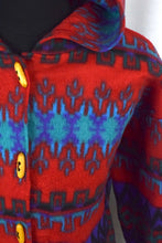 Load image into Gallery viewer, 80s/90s Aztec Pattern Fleeced Jacket