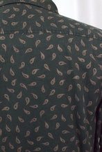 Load image into Gallery viewer, Green Paisley Print Shirt