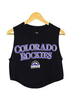 Load image into Gallery viewer, Reworked Colorado Rockies MLB Crop T-shirt
