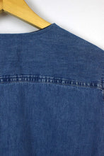 Load image into Gallery viewer, Reworked Denim Tie-Up Top