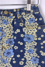 Load image into Gallery viewer, Denim Floral Print Skirt