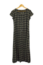 Load image into Gallery viewer, Reworked Checkered Print Dress