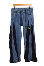 Load image into Gallery viewer, Reworked Adidas Brand Zip-Up Jeans