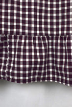 Load image into Gallery viewer, Reworked Checkered Baby Doll Top