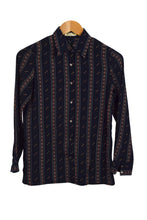 Load image into Gallery viewer, Navy Blue Striped Blouse