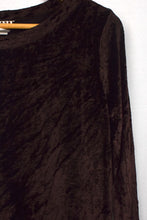 Load image into Gallery viewer, 80s/90s Brown Velvet Top