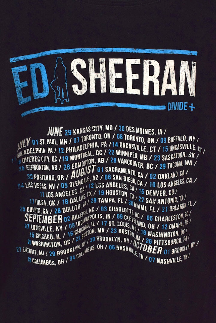 2017 Ed Sheeran Divide Tour T-shirt