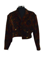 Load image into Gallery viewer, Velvet Cropped Jacket