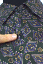 Load image into Gallery viewer, Abstract Print Silk Shirt