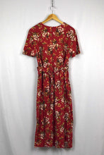 Load image into Gallery viewer, Red Floral Print Dress