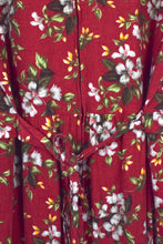 Load image into Gallery viewer, Red Floral Print Dress