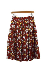 Load image into Gallery viewer, Red Floral Print Skirt