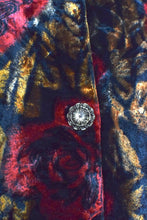 Load image into Gallery viewer, Rose Print Velvet Jacket
