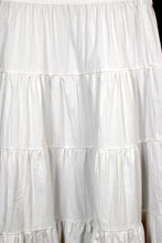 Load image into Gallery viewer, NEW White Tiered Skirt