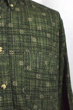Load image into Gallery viewer, Green and Black Floral Print Shirt