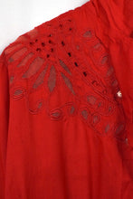 Load image into Gallery viewer, 80s Red Blouse