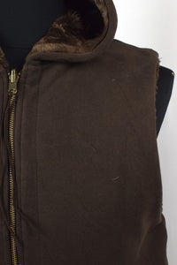 Reversible Brown Faux Fur Vest