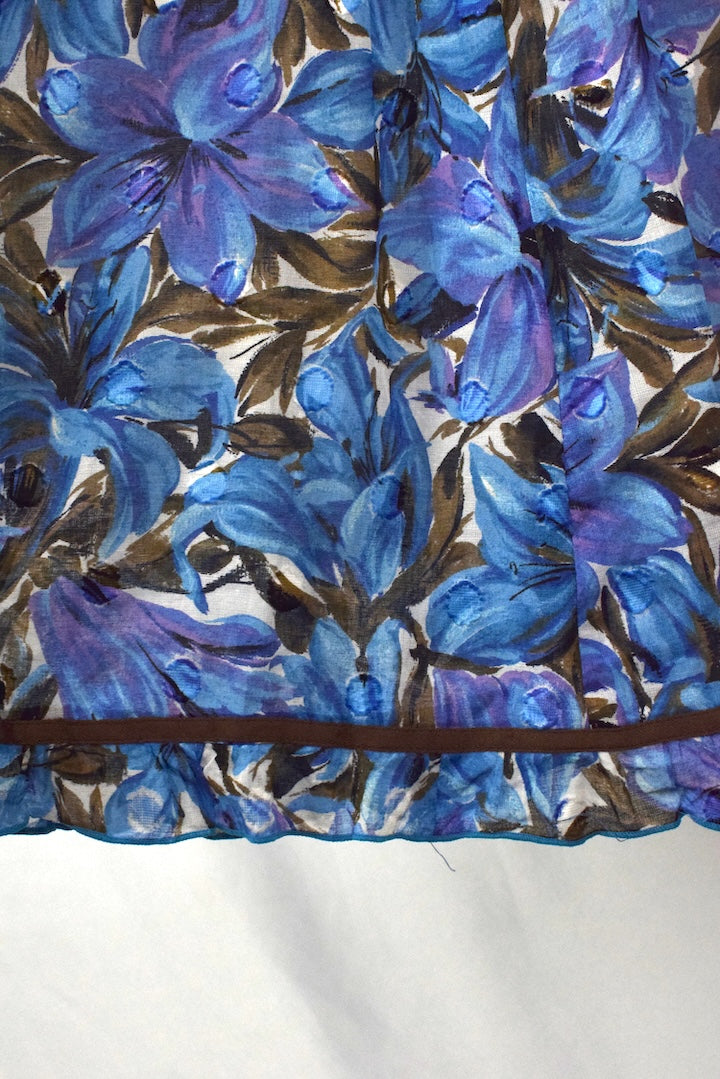 Reworked Floral Print Skirt