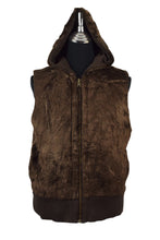 Load image into Gallery viewer, Reversible Brown Faux Fur Vest
