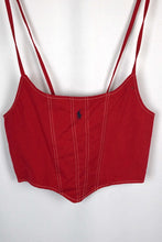 Load image into Gallery viewer, Reworked Ralph Lauren Brand Corset Style Top