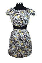 Load image into Gallery viewer, Reworked Ladies Cropped Top And High-waisted Mini Skirt Set