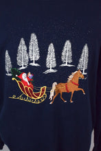 Load image into Gallery viewer, 80s/90s Santa And His Horse Sweatshirt