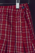 Load image into Gallery viewer, Reworked Red Checkered Mini Skirt