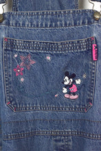 Load image into Gallery viewer, 90s Ladies Mickey Mouse Denim Overalls