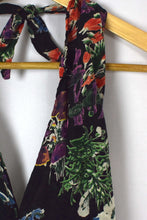 Load image into Gallery viewer, Reworked Floral Print Tie Up Top