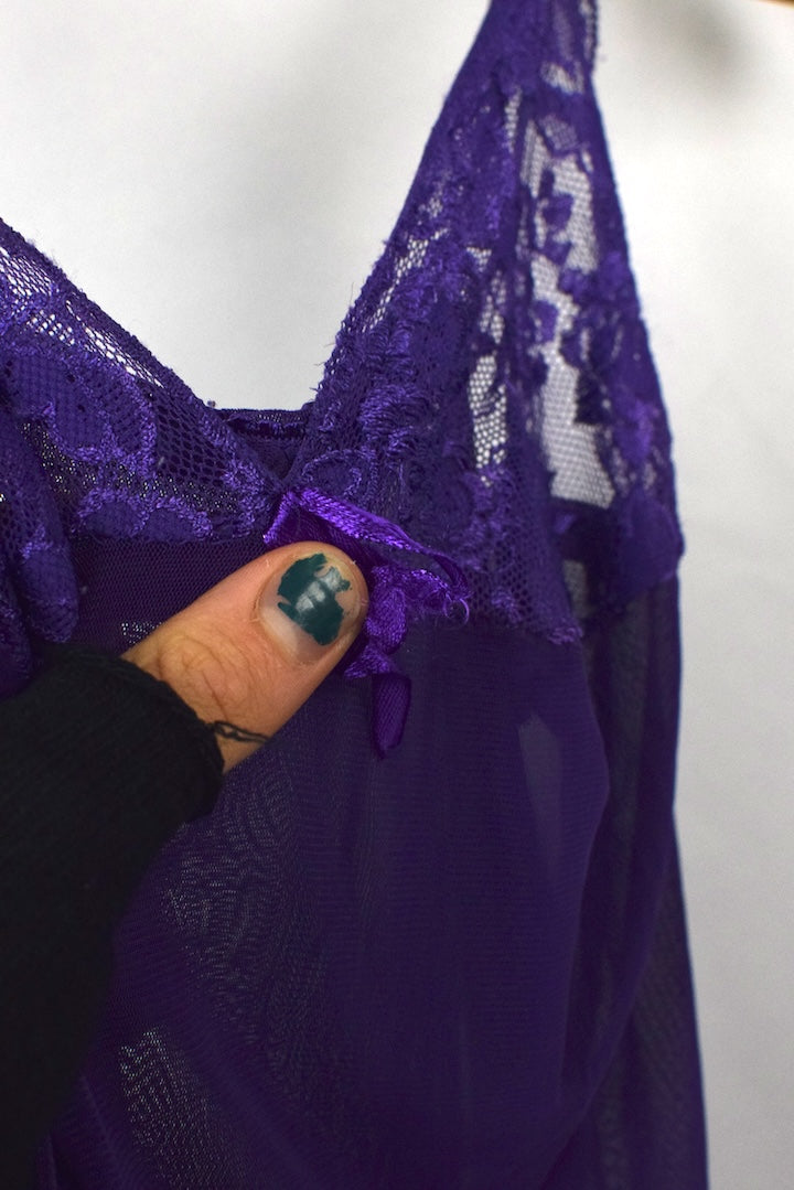 Purple Slip Chemise
