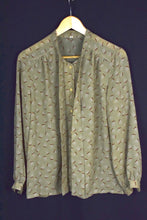 Load image into Gallery viewer, Reworked Cirlcle Cross Print Blouse