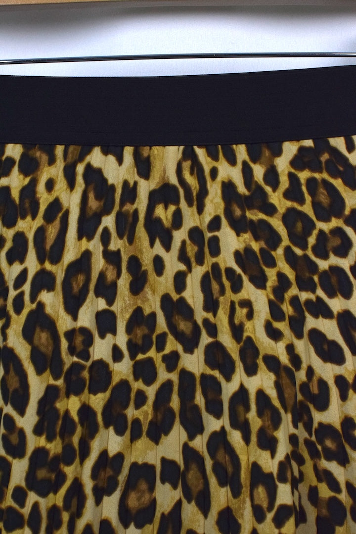 Reworked Leopard Print Skirt