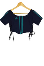 Load image into Gallery viewer, Reworked Adidas Brand Sports Crop Top
