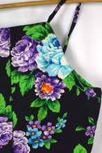 Load image into Gallery viewer, Reworked Floral Print Tie Up Top
