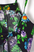 Load image into Gallery viewer, Reworked Floral Print Tie Up Top