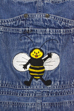 Load image into Gallery viewer, Bumblebee Print Denim Overalls