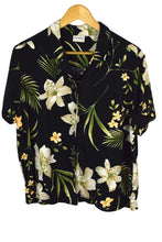 Load image into Gallery viewer, Black Hawaiian Print Top