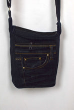 Load image into Gallery viewer, Reworked Bejewelled Denim Sling Bag