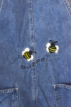 Load image into Gallery viewer, Bumblebee Print Denim Overalls
