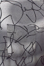 Load image into Gallery viewer, Black and White Abstract Print Shirt