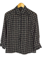Load image into Gallery viewer, Reworked Checkered Print Blouse