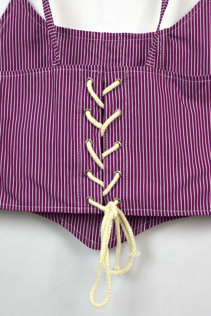 Reworked Ralph Lauren Corset Style Top
