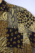Load image into Gallery viewer, DEADSTOCK 80s/90s Animal Print Blouse