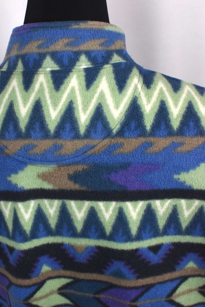 Abstract Pattern Fleece Vest