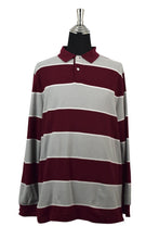 Load image into Gallery viewer, Striped Long sleeve Polo Shirt