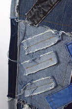 Load image into Gallery viewer, Reworked Denim Patchwork Shorts