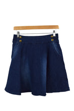 Load image into Gallery viewer, Reworked Denim Mini Skirt