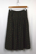 Load image into Gallery viewer, Green Floral Print Skirt