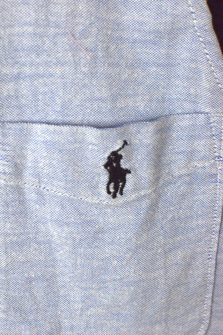 Reworked Cropped Sleeveless Ralph Lauren Brand Top